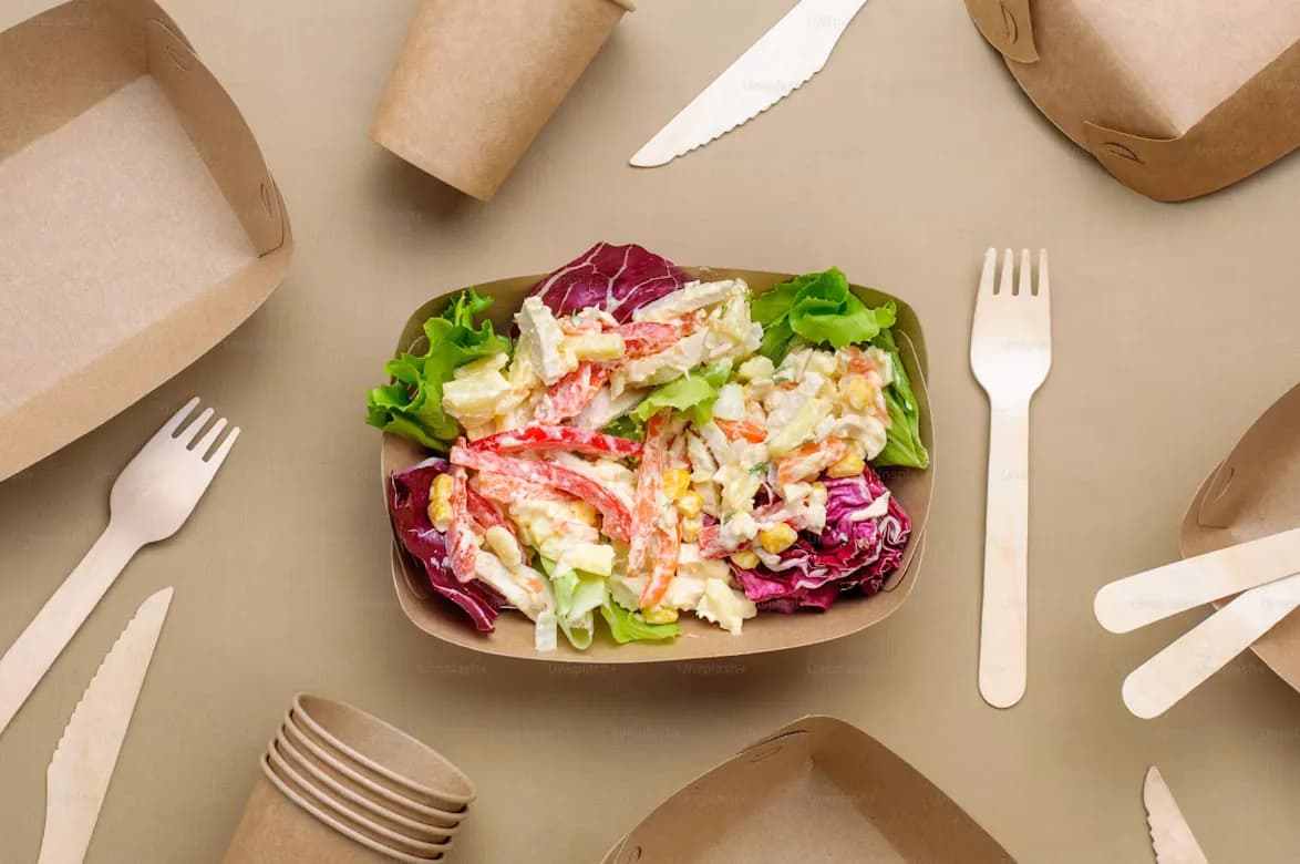 350 ml Kraft Round Paper Container