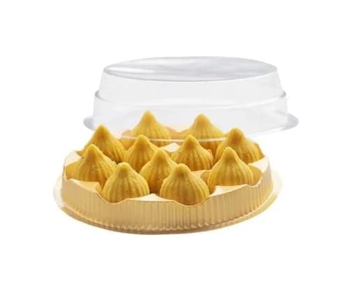 11Pcs Round Modak Tray With Lid